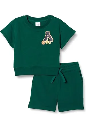 Amazon Ensemble sweat-shirt et short à coupe décontractée Garçon, Lot de 2, , 5 ans