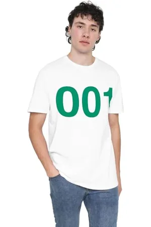 Squid Game Player 001 Unisex T Shirt, , 4XL Mixte