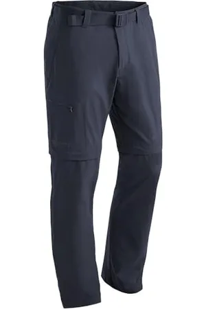 Maier Sports Tajo, Pantalon de randonnée pour homme, Pantalon outdoor déperlant pour le trekking et la randonnée, Fonction T-zip-off pratique, Sans PFC, MSTRETCH pro 4 et Dryprotec, Bleu, 48 (W32/L31)