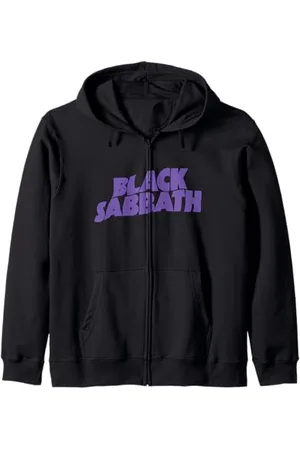 Black Sabbath Logo ondulé violet Sweat à Capuche
