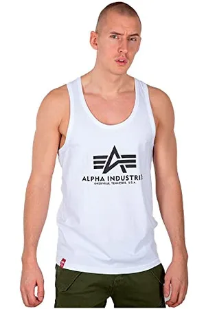 Alpha Industries Basic Tank BB Débardeur pour Hommes T-Shirt, White