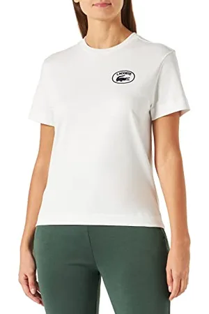 Lacoste T-Shirt Regular Fit Femme , Farine, 38