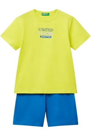 Benetton Comp(t-Shirt+Short) 3096gk00q Ensemble de layettes pour bébés et Bambins, , 3 Ans Enfants et Adolescents