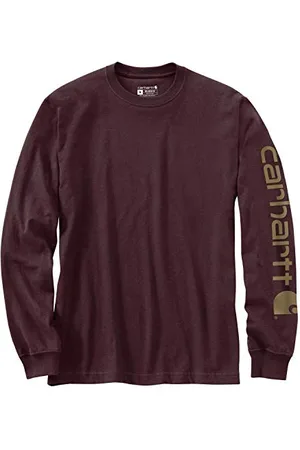 Carhartt T-Shirt Graphique à Manches Longues à Manches Longues et Coupe décontractée T-Shirt Homme, , XL