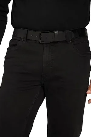 JP 1880 Ceinture en Cuir, Fermoir en métal, Largeur 4 cm, , 140 cm Homme