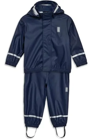 KABOOKI Lego Wear Ensemble de Pluie Pantalon, Bleu Marine foncé, 104 Mixte