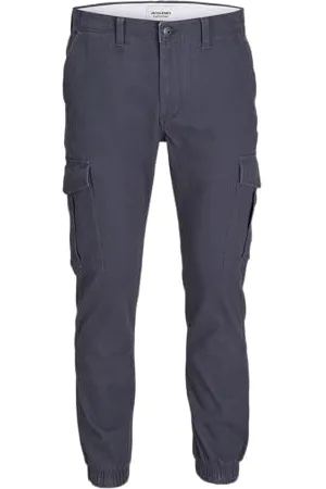 JACK & JONES Jpstmarco Jjjoe Cuffed Cargo Pantalon, Bleu foncé, 33W x 34L Homme