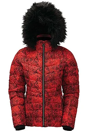 Dare 2B Glamorize II Veste de ski Isolante, Imperméable et Respirante avec capuche détachable et Jupe par-neige Jackets Waterproof Insulated Femme FR: S (Taille Fabricant: 10)