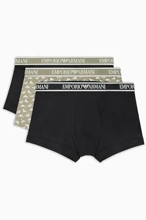 Emporio Armani 3-Pack Trunk, Maillot Homme,