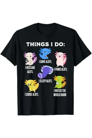 The Weird Shop Des choses drôles sur Axolotl que je fais, Meme Gaming, Sleep Panic T-Shirt