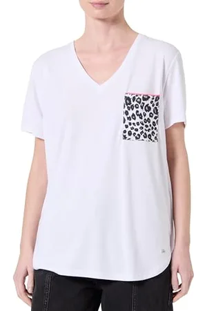 Key Largo KEYLARGO WT Cat V-Neck T-Shirt, Blanc (1000), XS Femmes