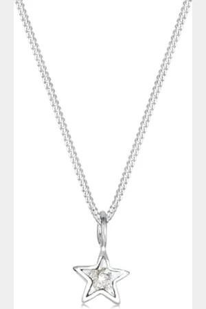 Elli Collier Femme Etoile Cristal en Argent Sterling 925