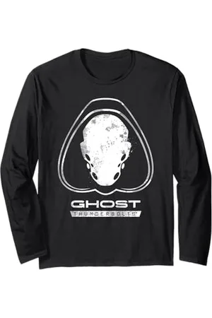 Marvel Thunderbolts Ava Starr Ghost Face Logo Manche Longue
