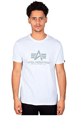 Alpha Industries Alpha Indutries Basic Shirt pour Homme, Opaque, Jet Stream White