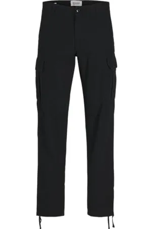 JACK & JONES Plus Pantalon Cargo Plus Size Pantalon Cargo Relaxed Fit Black 42 32 Black (US) 42 / L32