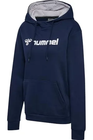 Hummel HmlMOVER Sweat à Capuche en Coton pour Femme, Bleu , Taille L