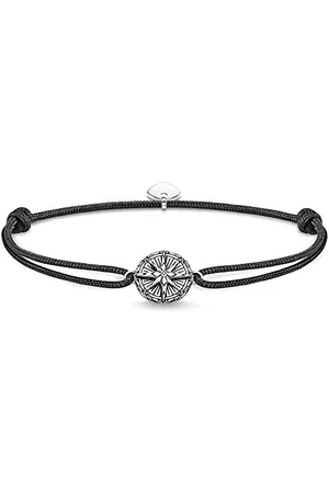 Thomas Sabo Bracelet Little Secret boussole vintage unisexe Argent sterling 925 noirci LS088-907-11-L22v