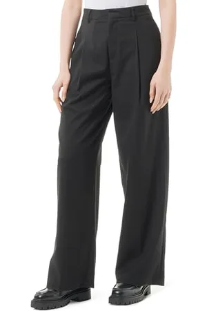 Scotch&Soda Rose-Pleated High Rise Wide Leg Pant Short, , 28W / 32L Femme