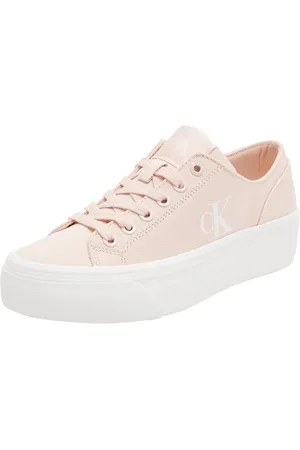 Calvin Klein Femme Vulc Flatform Low CV MG YW0YW01763 Bas, Pink (Silver Peony/Bright White), 37 EU