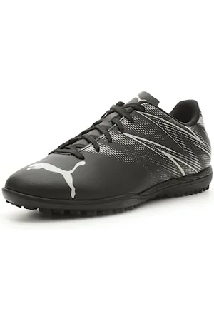PUMA Mens Attacanto Turf Trainer Soccer Cleat, Mens Black-Silver Mist, 9.5