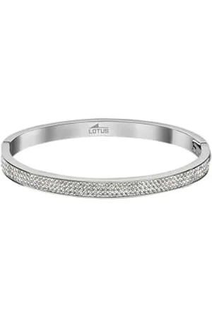 Lotus Femme Acier Asscher Zircone bleue Bracelet