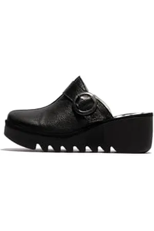 Fly London Femme BLOK586FLY Wedges, Black, 38 EU