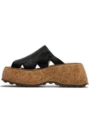 Fly London Femme CEIR280FLY Sandal, Black, 38 EU