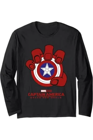 Marvel Captain America Icon Manche Longue