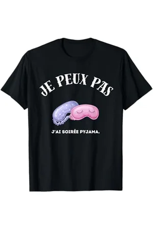 Red T-Shirt Soirée Pyjama Femme Unisex-Adultes Manche Courte T-Shirt S