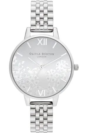 Olivia Burton Montre Analogique à Quartz pour Femme Collection Sparkle Lace avec Bracelet en Acier Inoxydable - OB16MV101