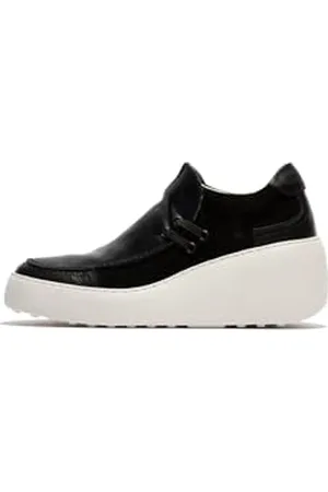 Fly London Femme DAVY667FLY Sneaker, Black, 41 EU