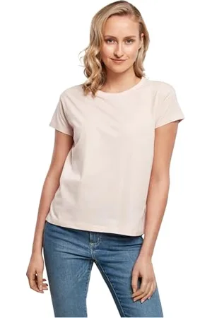 Build Your Brand Ladies Box Tee T-Shirt, , L Femme