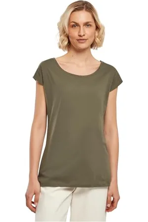 Build Your Brand Femme Bb013-ladies Wide Neck Tee T-Shirt, , L EU