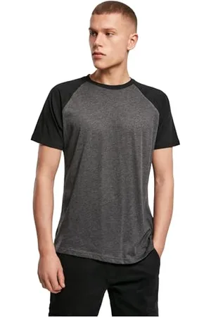 Build Your Brand Raglan Contrast Tee T-Shirt, , Large Homme