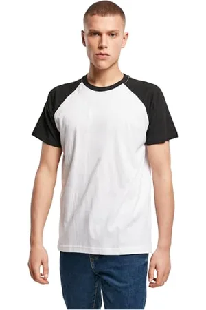 Build Your Brand Raglan Contrast Tee T-Shirt, , Large Homme