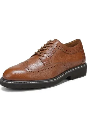 Vionic Homme Lombard Tissu Oxford, Marron Clair/Cuir, 42 EU Large