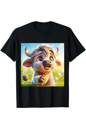 Steampunk Cool Vintage Creations Fantasy Baby Bull Fleurs T-Shirt