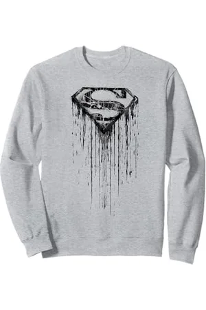 DC Comics Originals Pochoir Superman Urban Logo Graffiti Supergirl Retro Hip Hop Sweatshirt