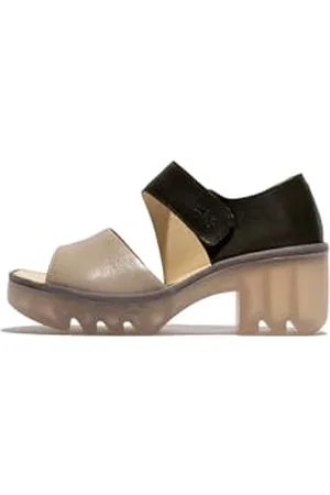 Fly London Femme TAAR558FLY Sandal, Taupe/Khaki, 38 EU