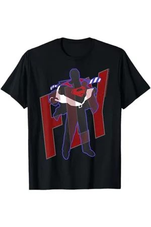 DC Comics Originals Pochoir icône Superman Fly Epic Super Hero Retro Cool Pop Art T-Shirt