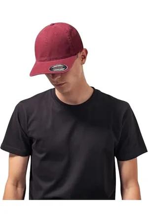 Flexfit Mixte Garment Washed Cotton Dad Hat Maroon S/M Casquette, , S-M EU