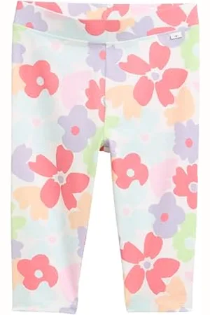 TOM TAILOR 1046249 Legging Capri, 37776-Grand imprimé Floral Multicolore, 104-110 Fille