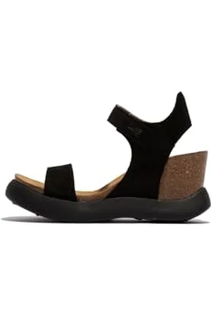 Fly London Femme GOGO967FLY Sandal, Black, 36 EU