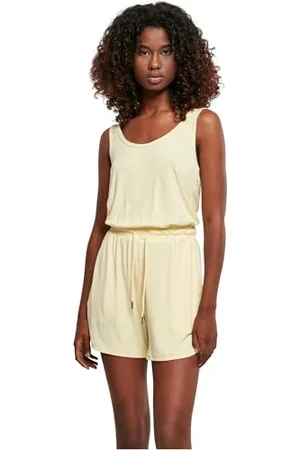 Urban classics Femme Ladies Short Sleevless Modal Jumpsuit T-shirt, , M