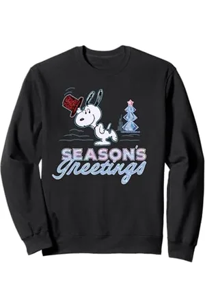 Peanuts Christmas Gifts Snoopy Seasons Greetings Arbre rétro années 90 Sweatshirt