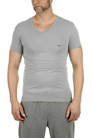 Emporio Armani CC717-111512 - T-shirt - Uni - Manches courtes - Homme - - X-Large (lot de 2)