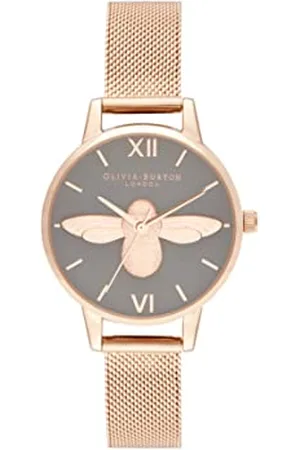 Olivia Burton Montre Analogique à Quartz pour Femme Collection China EXC. avec Bracelet Milanais en Acier Inoxydable Couleur Or Rose - OB16EX116