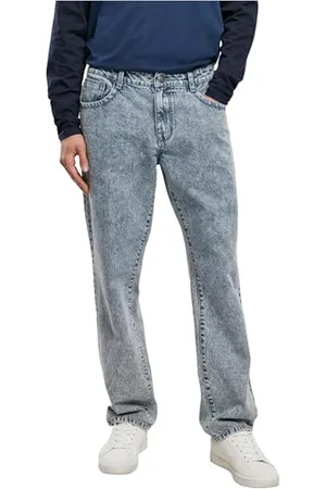 Urban classics Loose Fit Jeans Pantalons, Bleu Ciel Clair délavé, 32W / 32L Homme
