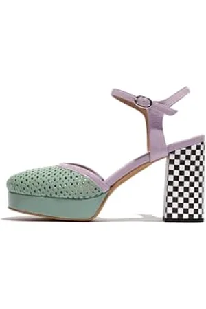 Fly London Femme ELZA241FLY Pumps, Spearmint/Purple/Blue, 41 EU