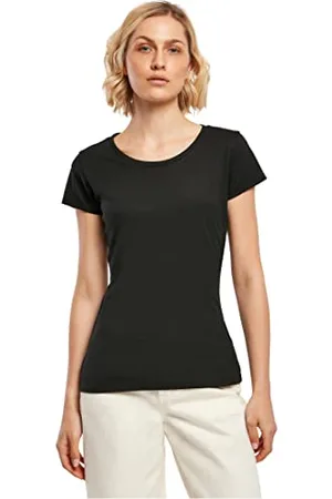 Build Your Brand Ladies Basic Tee T-Shirt, Black, XXL Femme